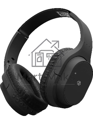 Беспроводные/проводные наушники Digma BT-18 черный, накладные, Bluetooth + проводной, складная конструкция, до 10 ч