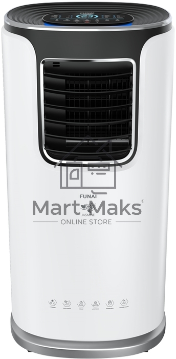 Кондиционер мобильный FUNAI JASMINE MAC-JS30CON03 9500 BTU, 20 м², 55 дБ, охлаждение, осушение, белый