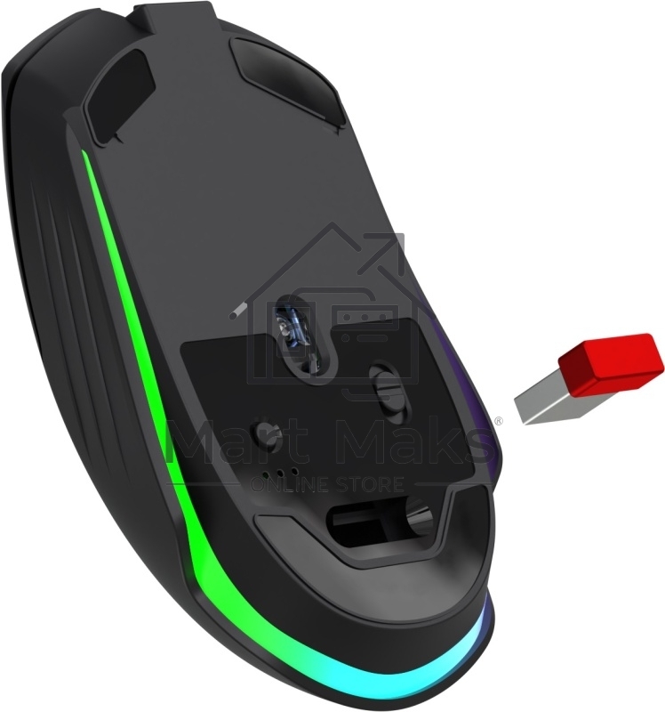 Мышь беспроводная/проводная Defender Whisper GM-209 черный, 7200 dpi, радиоканал, Bluetooth, USB, кнопки - 8