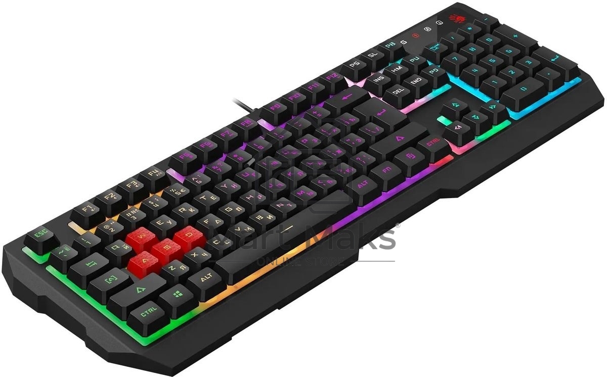 Комплект клавиатура+мышь A4Tech Bloody B1700 проводной, USB, 6000 DPI, чёрный