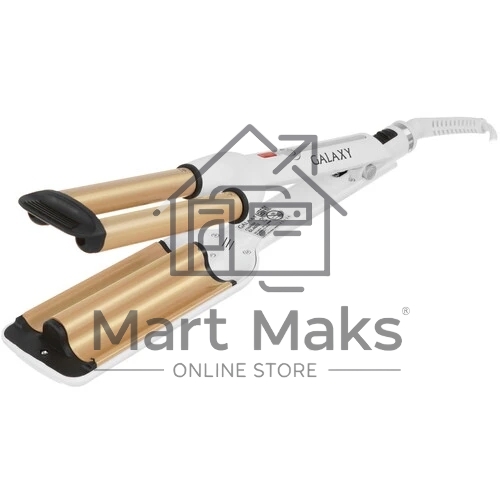 Щипцы для завивки волос Galaxy Line GL4602 белый, 16 мм, 200 °C, 1 режим