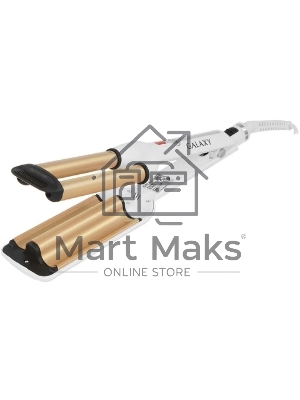 Щипцы для завивки волос Galaxy Line GL4602 белый, 16 мм, 200 °C, 1 режим