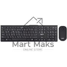 Комплект клавиатура+мышь Acer OKR030 беспроводной, USB, 1200 DPI, чёрный