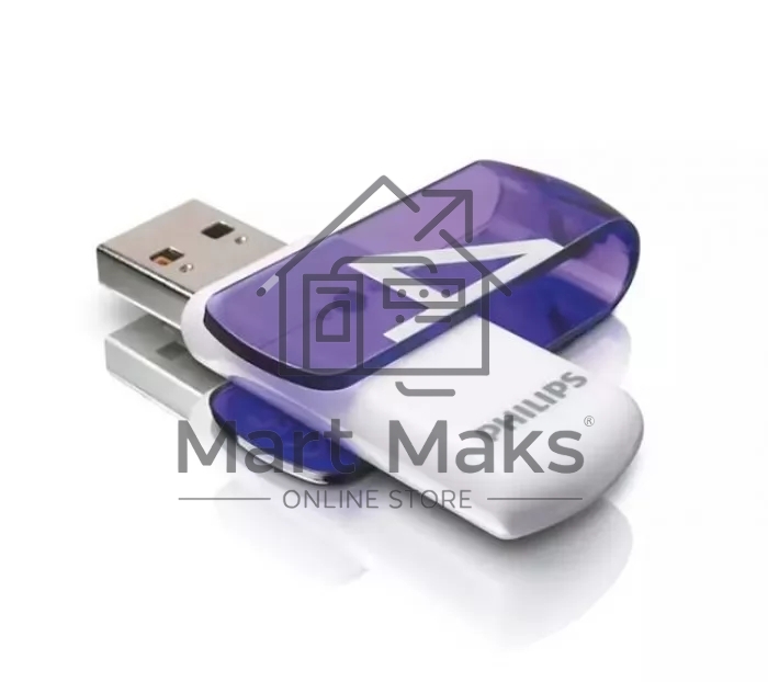Флешка USB R/W 4GB PHILIPS VIVID2.0 4GB, USB 2.0