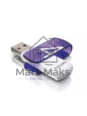 Флешка USB 4Gb PHILIPS VIVID2.0 4Gb, USB 2.0