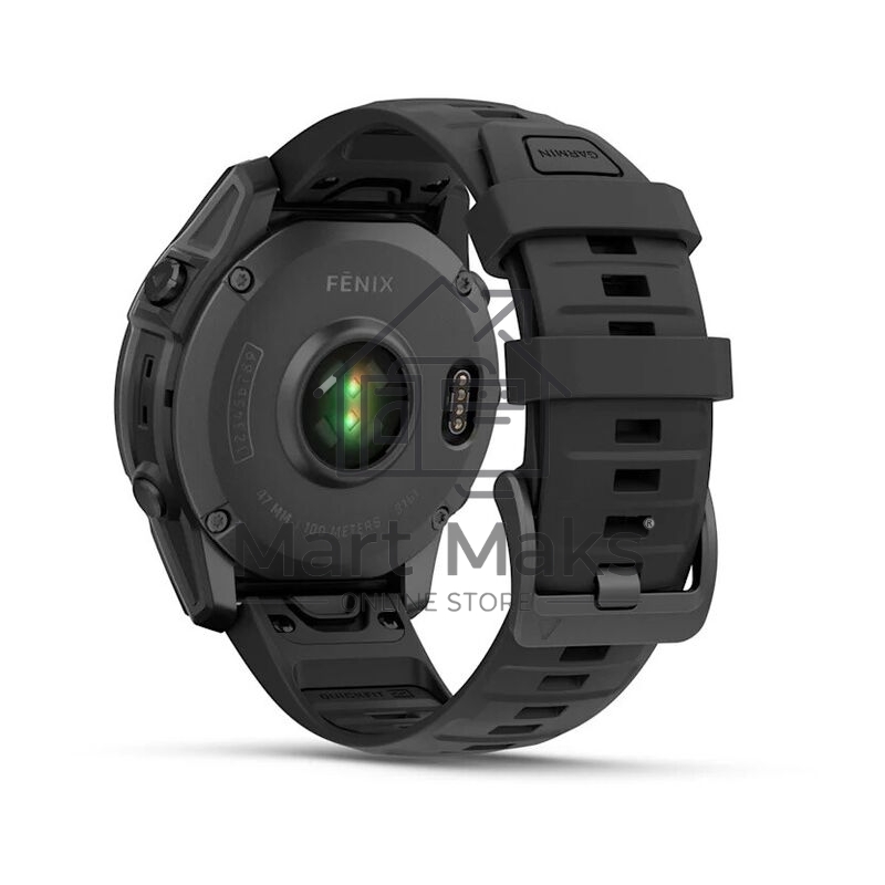 Смарт-часы Garmin Fenix E AMOLED темно-серый, черный 47мм