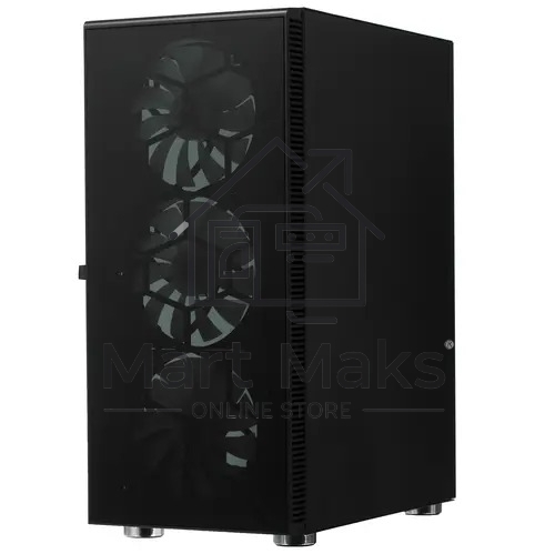 Компьютерный корпус Montech X3 GLASS, без БП, ATX 6x120mm 2xUSB3.0 1xUSB3.1 audio bott PSU, черный