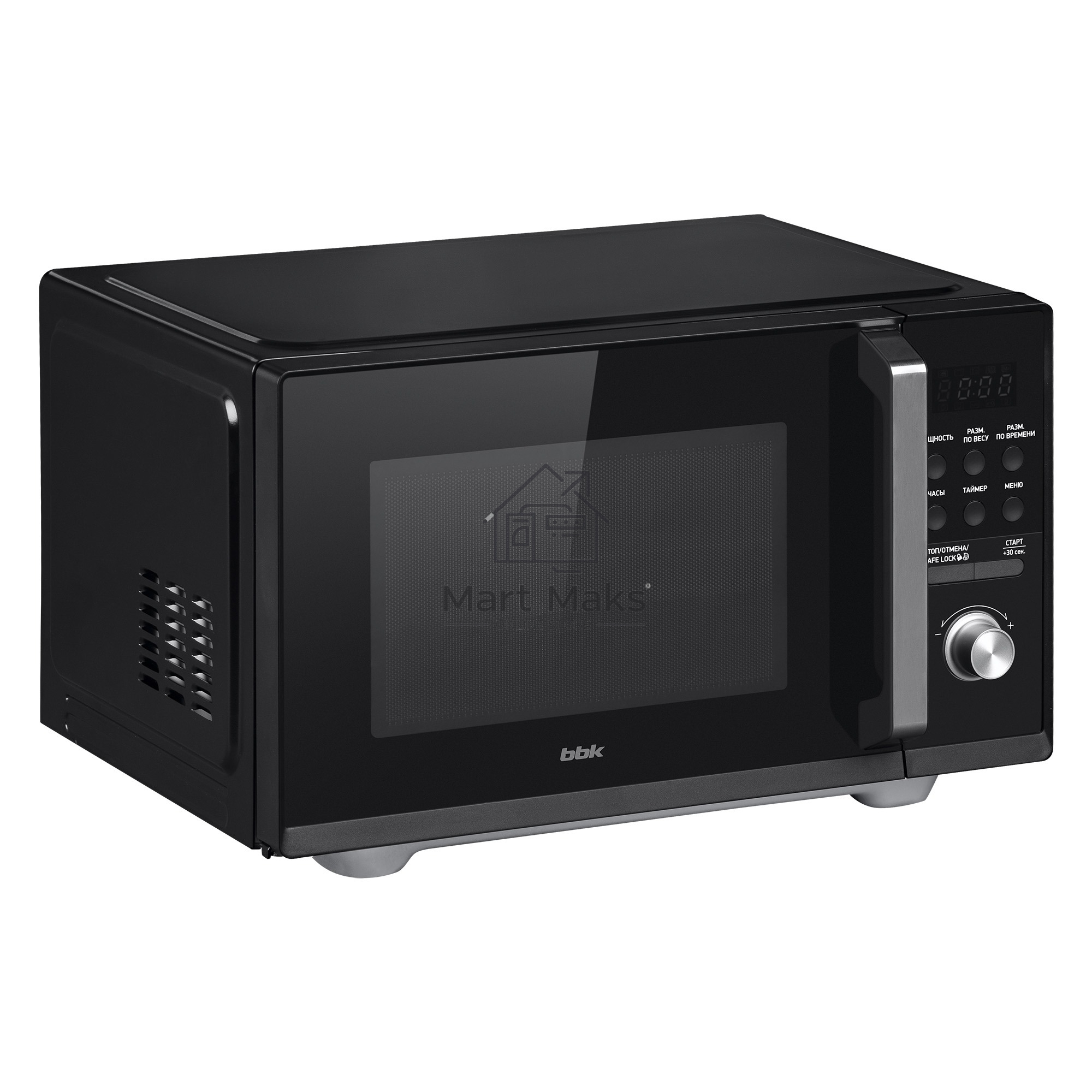 Микроволновая печь BBK 25MWS-954T/B черный, 25 л, 900 Вт, поворотный/кнопки