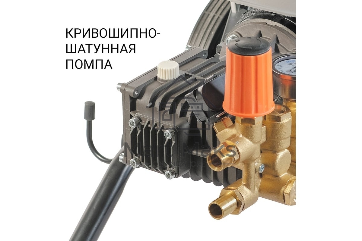 Мойка высокого давления Bort KEX-3200 2800 Вт, максимальное давление 90 бар, рабочее давление 70 бар, 20 л/мин, 47 кг, набор аксессуаров 10 шт