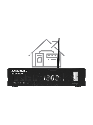 Приставка для цифрового ТВ SOUNDMAX SM-DVBT284 черный