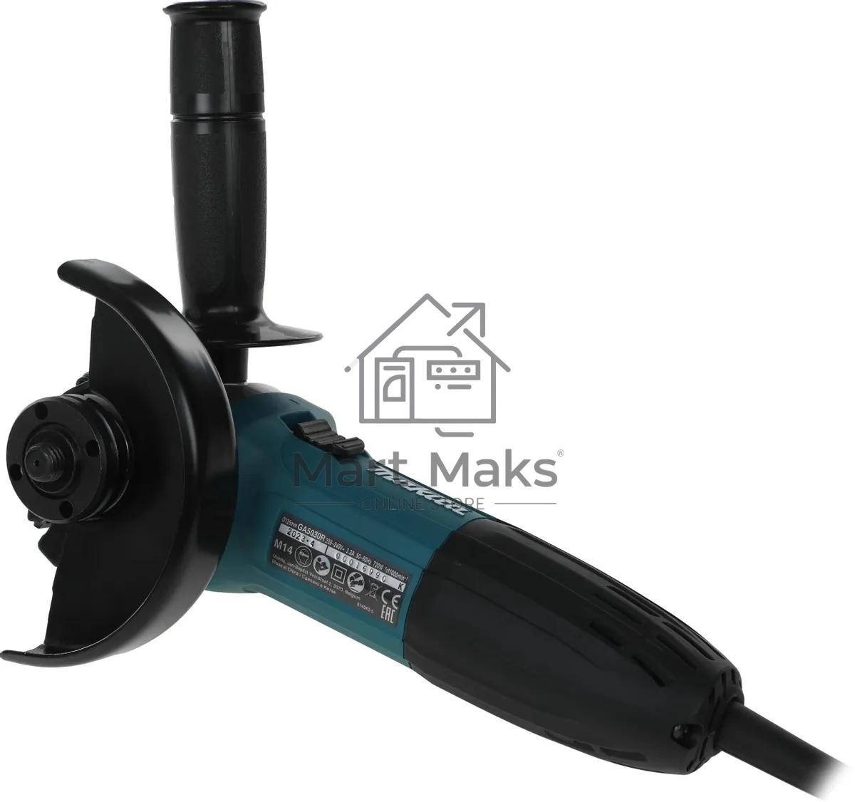 Угловая шлифовальная машина Makita GA5030RX9 720Вт 11000об/мин рез.шпин.:M14 d=125мм