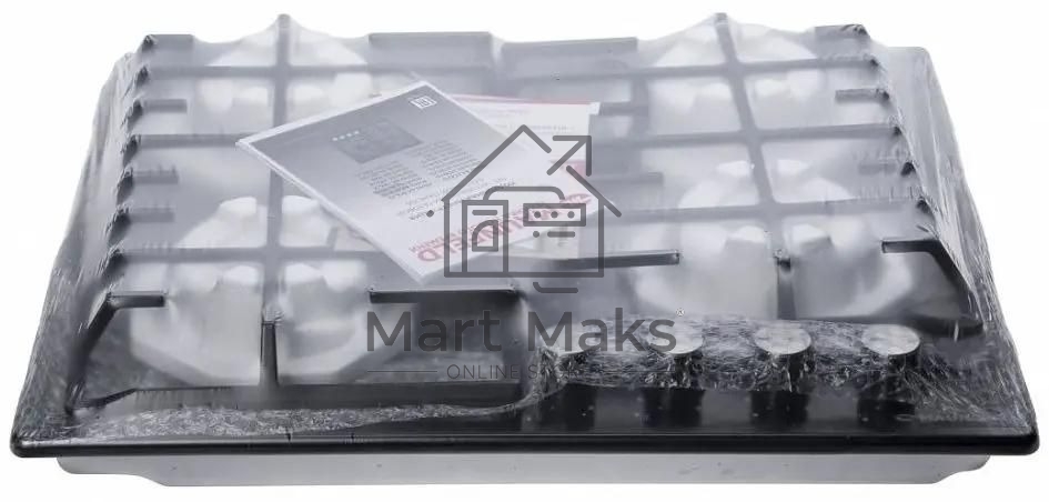 Газовая варочная панель Maunfeld EGHE.64.6CB/G, 4 конфорки, эмалированная сталь, черный