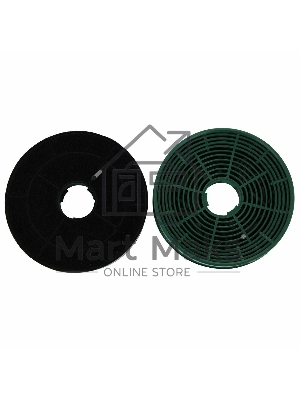 Фильтр угольный Krona тип K5-2 (2 шт.) замена К5, подходит для Kamilla (1 мотор), SLIM 600 inox MB,Elma,Ester,Freya, Janna, Bella, Betty, Diana, Helen, Mila 50, Mara push button, Jasmin push button, Marta, Sabrina.