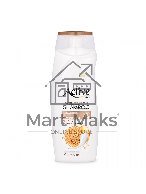 Шампунь ACTIVE восстанавливающий для поврежденных волос CARE & BEAUTY. С протеином, кератином и витамином B5, 350 мл (512102055)