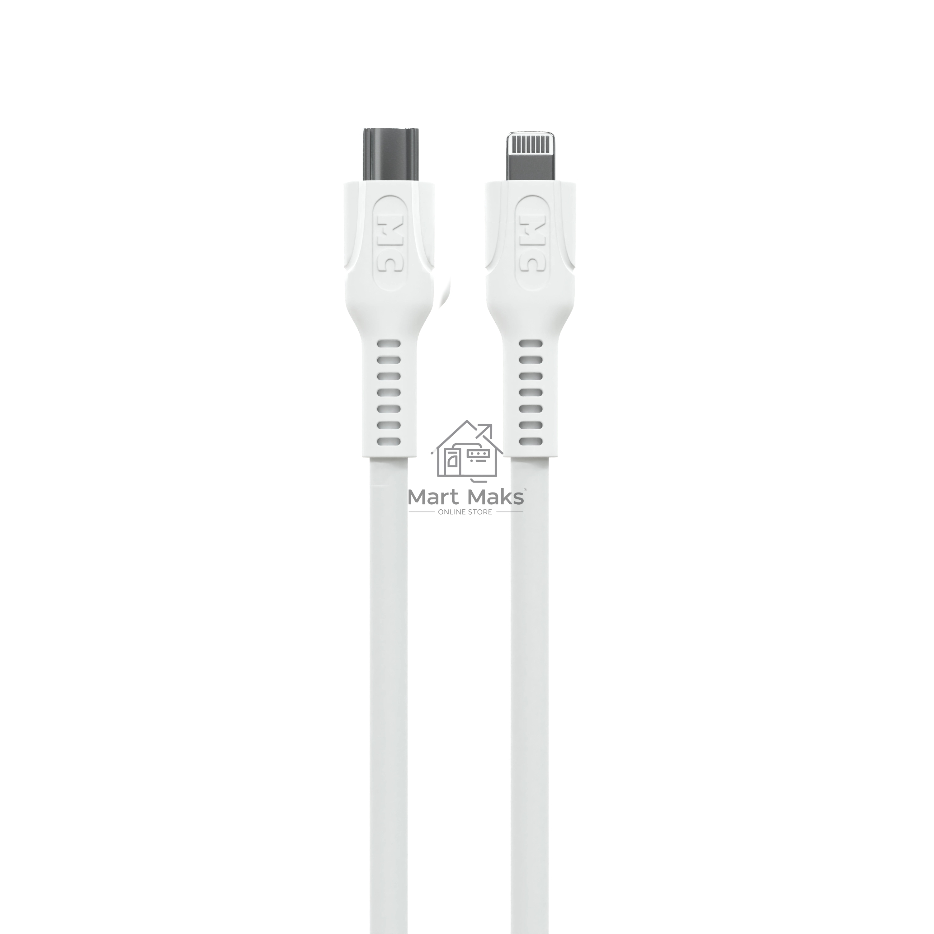 Кабель MORE CHOICE (4620202553713) K65ia 2м USB 3.0A PD 27W для Lightning ng 8-pin - 2 м, белый