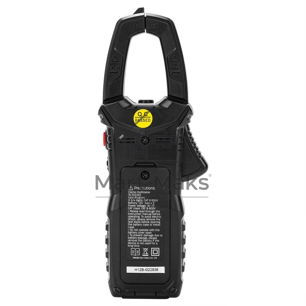 Токоизмерительные клещи цифровые Deli DL334203