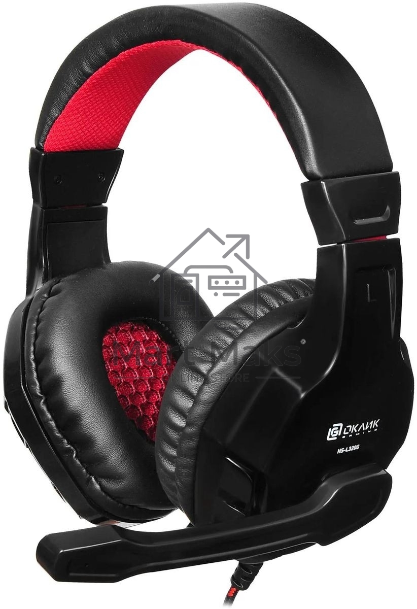 Гарнитура Oklick HS-L320G Phoenix чёрный, проводная, 3.5 мм