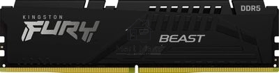 Оперативная память Kingston Fury Beast, DDR5, 32GB (1x32GB), 5600 MHz, CL40, с радиатором, чёрный