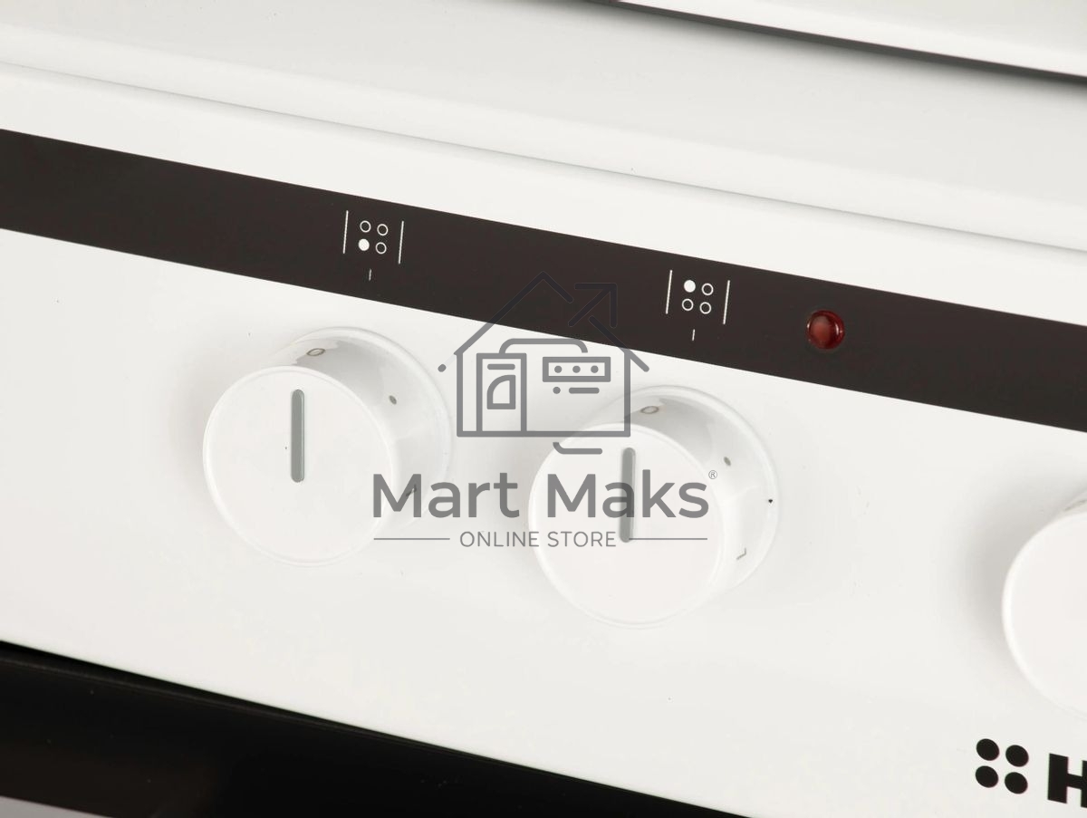 Плита электрическая Hansa FCEW63010 белый, конфорок 4 шт, духовка 69 л, 60 см x 85 см x 60 см