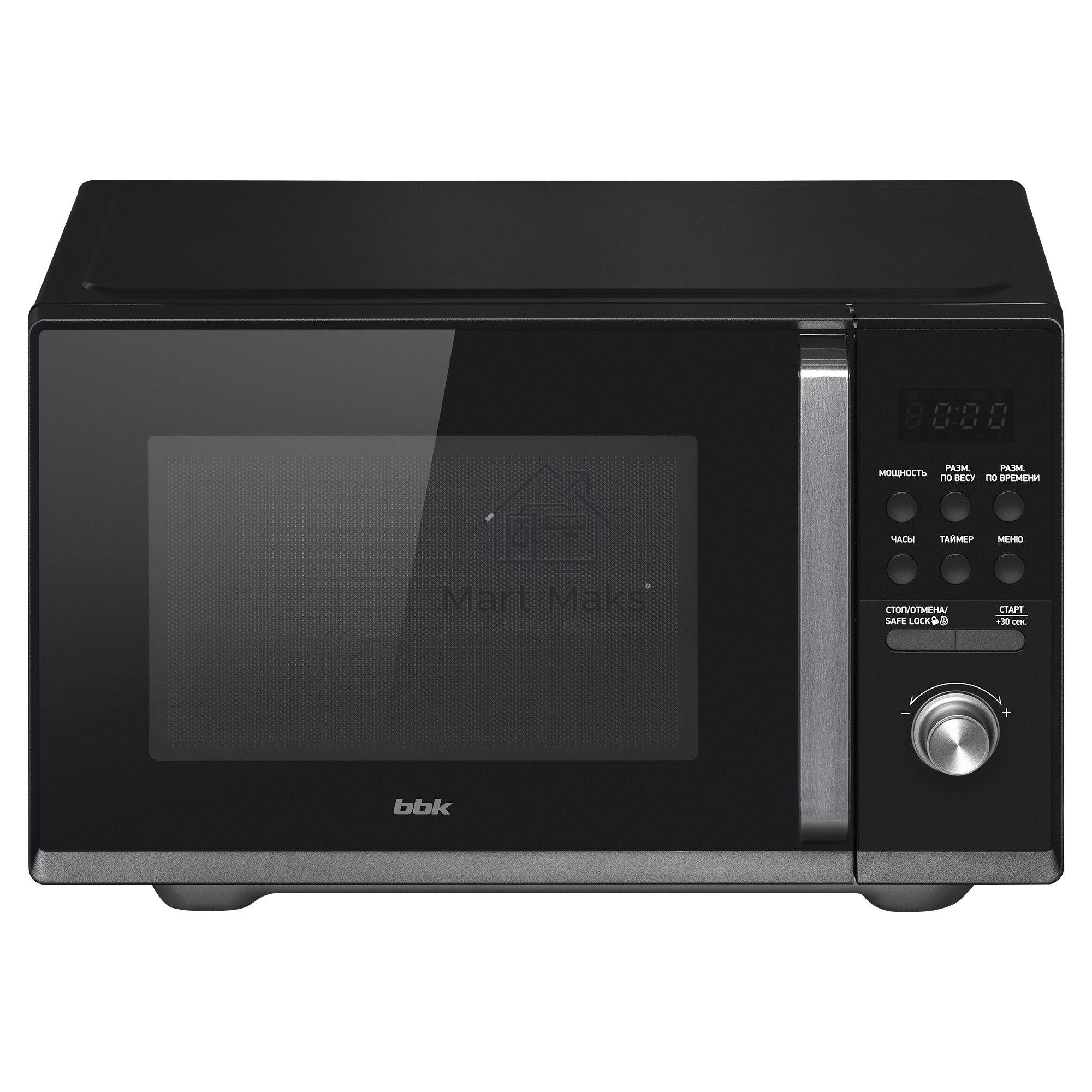 Микроволновая печь BBK 25MWS-954T/B черный, 25 л, 900 Вт, поворотный/кнопки