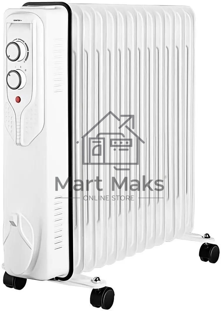 Масляный обогреватель Centek CT-6208 (13 секций) белый, 1000/1750/2500 Вт, 25 м2, 3 режима, термостат