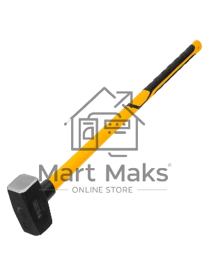 Кувалда Denzel 4000 г, кованая, фибергласовая рукоятка c TPR покрытием, 880 мм