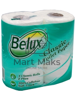 Туалетная бумага АРТПЛАСТ (СГТ07989) 2 сл х 4 рул - BELUX CLASSIC - Россия Туалетная бумага АРТПЛАСТ (СГТ07989) 2 сл х 4 рул - BELUX CLASSIC - Россия