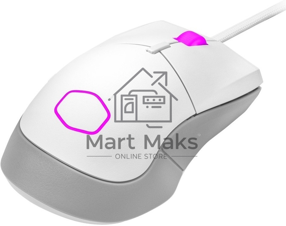 Мышь проводная Cooler Master MM-310-WWOL1 белый, 12000 dpi, USB Type-A, кнопки - 6