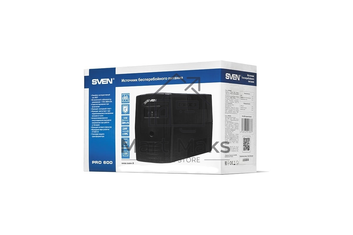 Источник бесперебойного питания SVEN Pro 600