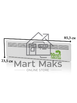 Конвектор ENSTO FinnHeat MINI EPHBMM05PR белый, 500 Вт, 8 м2, механический термостат