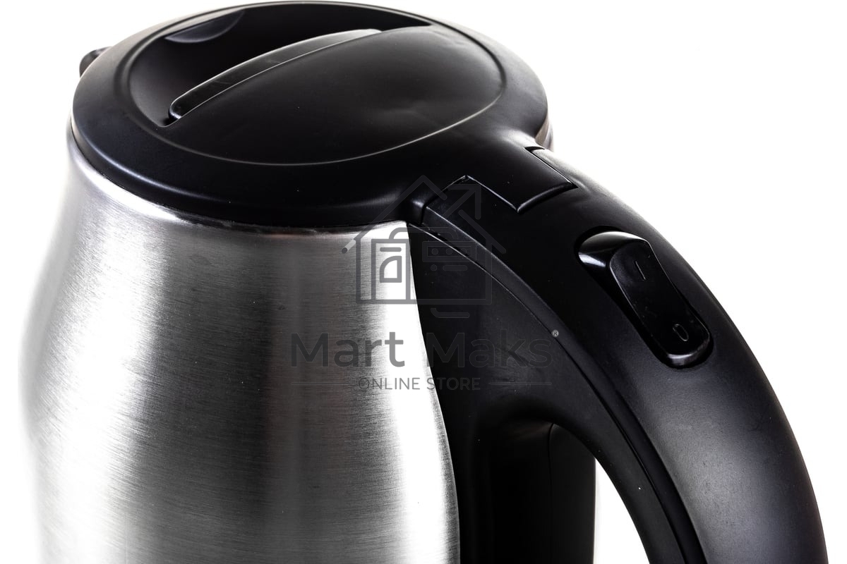 Чайник электрический Energy E-201 1.8л, сталь, черный (164126)