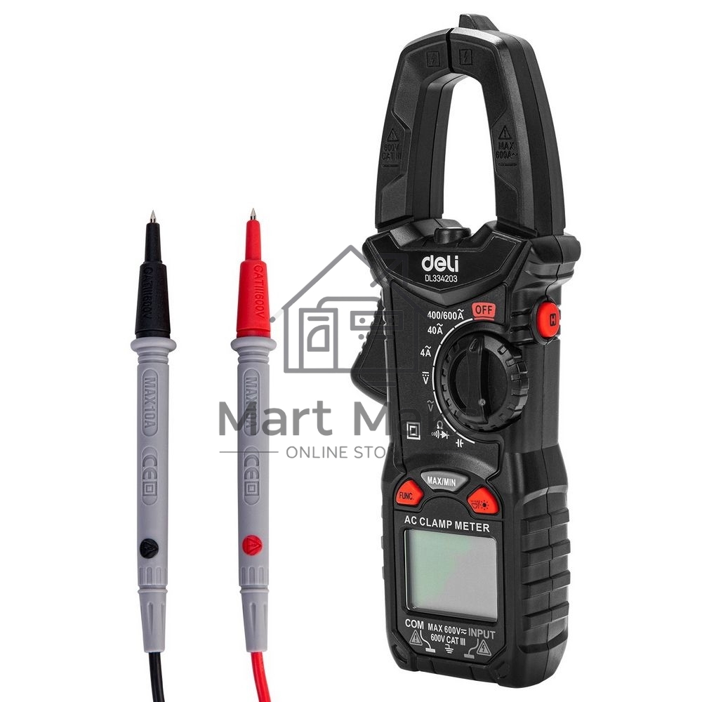 Токоизмерительные клещи цифровые Deli DL334203