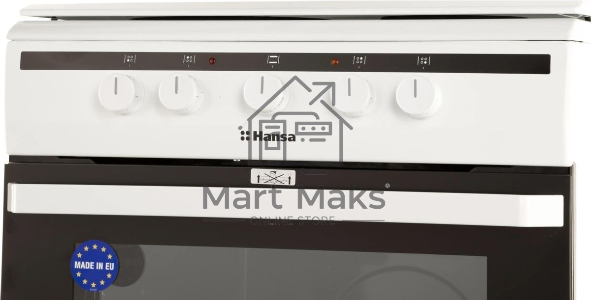 Плита электрическая Hansa FCEW63010 белый, конфорок 4 шт, духовка 69 л, 60 см x 85 см x 60 см