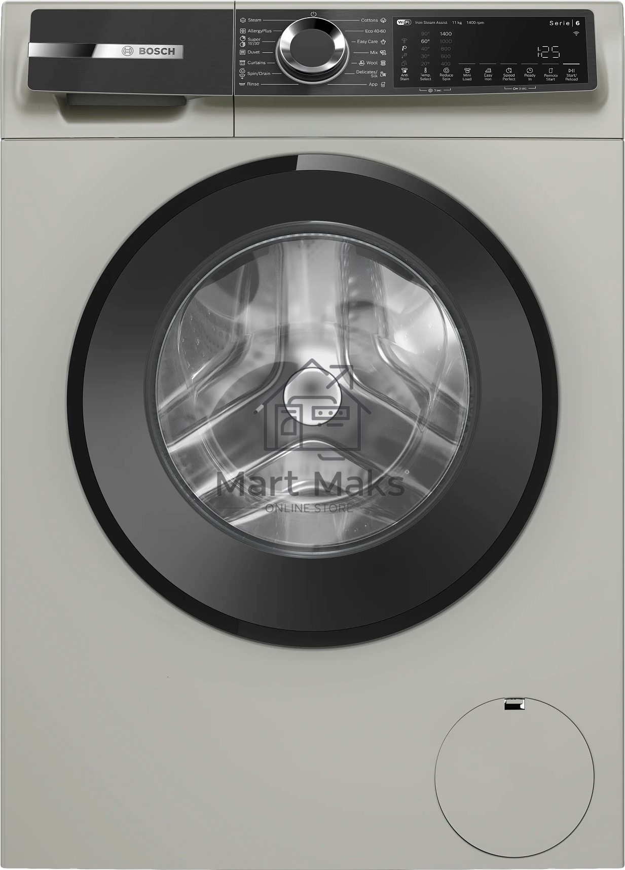 Стиральная машина Bosch WGK264Z0ME серый, загрузка фронтальная 11 кг, 1400 об/мин., класс: A