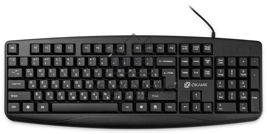 Клавиатура Oklick 105M (1678092) проводная, USB, черный