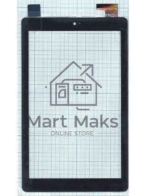 Сенсорное стекло (тачскрин) FPC-FC80J128-02, черное