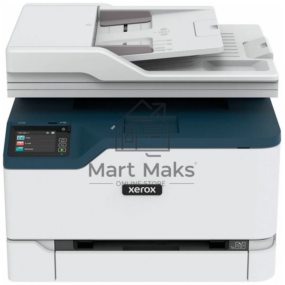 МФУ лазерный Xerox С235V_DNI, A4, цветной, печ. до 22 стр/мин., скан. до 20 стр/мин., 600x600dpi, Ethernet, Wi-Fi, USB