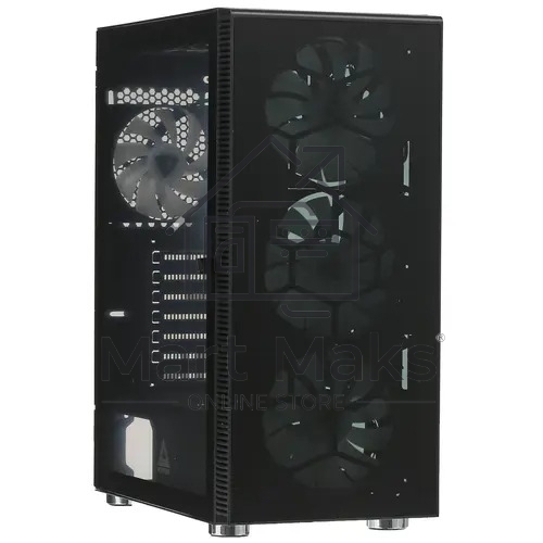 Компьютерный корпус Montech X3 GLASS, без БП, ATX 6x120mm 2xUSB3.0 1xUSB3.1 audio bott PSU, черный