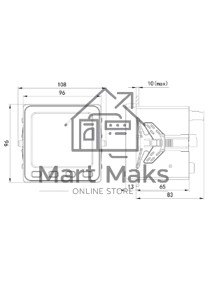 Устройство измерительное многофункциональное DKC MMD9-C, ЖК-дисплей, RS-485, Modbus