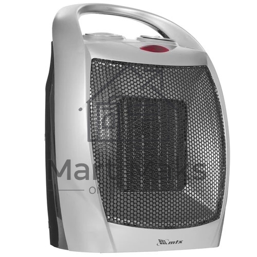 Тепловентилятор MTX FHC-1500, серый, 750/1500 Вт, 15 м2, термостат