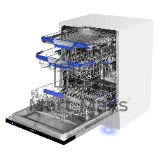 Посудомоечная машина Maunfeld MLP60230 Light Beam Inverter Wi-Fi, нержавеющая сталь, 59.5 см, 14 компл., 44 дБ, класс A+++