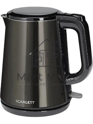 Чайник электрический Scarlett SC-EK21S58 1л. 1200Вт черный корпус: металл/пластик