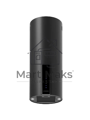 Вытяжка Kuppersberg, цилиндрическая, настенная, 35 см, сенсорное управление, таймер, отвод/рециркуляция, 3 скорости, производительность 850 м3/ч, LED освещение, обратный клапан, уровень шума 68 дБ, угольный фильтр CF110 (опция), цвет черный