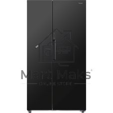 Холодильник Weissgauff WSBS 550 Built-in NoFrost Inverter черный двухкамерный 325/190л морозилка сбоку, No Frost, Side by Side