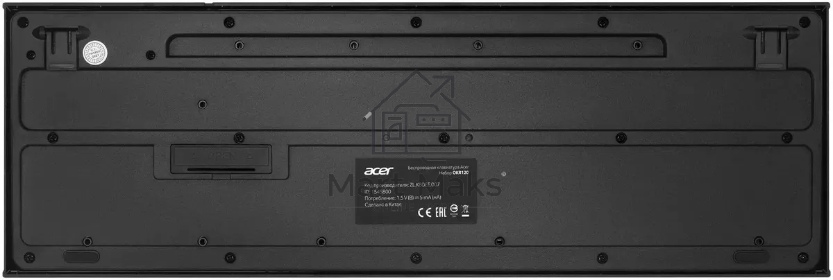 Клавиатура + мышь Acer OKR120 клав:черный мышь:черный USB беспроводная Multimedia