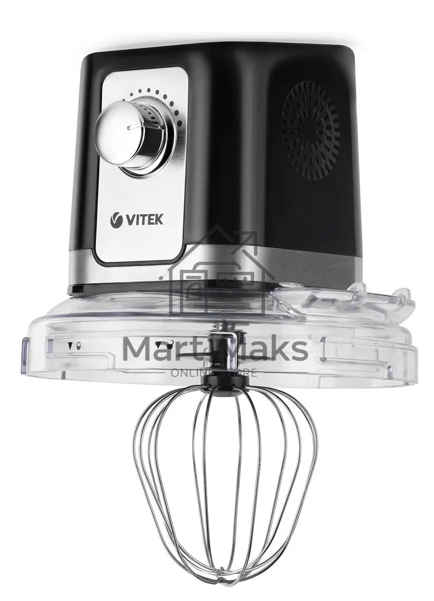 Кухонная машина Vitek VT-1435 черный/серебристый