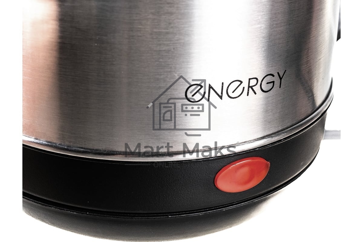 Чайник электрический Energy E-201 1.8л, сталь, черный (164126)