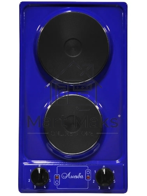 Плита настольная ЛЫСЬВА ЭПБ 21, 2,2кВт синяя, без крышки