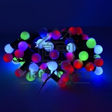 Гирлянда светод. уличная Funray Шарики, SE-BL-10100M,10M,100LED,мульт(3цв.),IP44,черн.шн.1,5м,СОЕД,