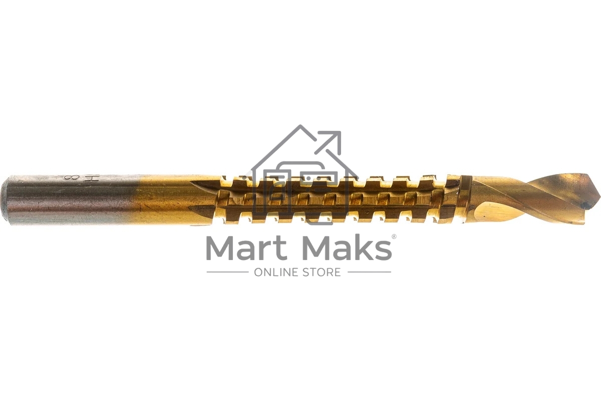 Сверло-фреза универсальное титановое покрытие FIT 8 мм